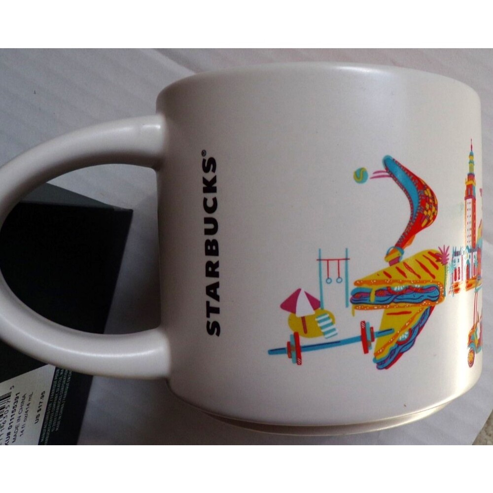 Starbucks 2024 Miami Florida Discovery Series 14oz Ceramic Mug NEW IN BOX - Picture 4 of 7